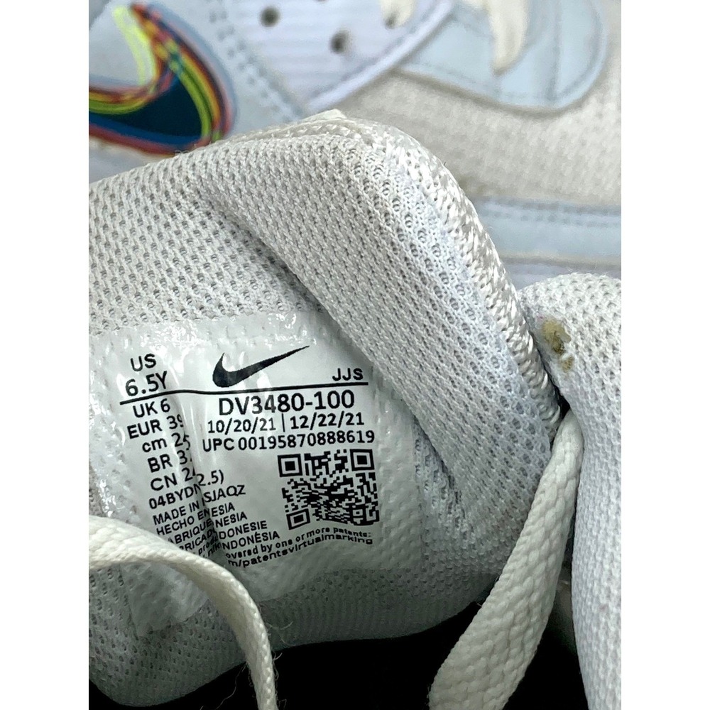 Nike Air Max 90 "3D SWOOSH" Shoes Womens 8 White Grey Streetwear Comfy Sneakers - Picture 11 of 11